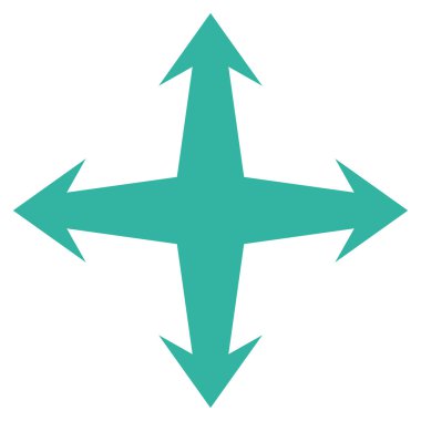 Düz vektör simgesini genişletin