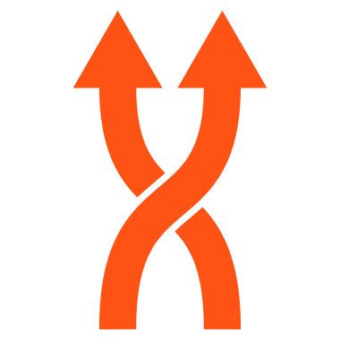 Düz vektör simge yukarı okları shuffle