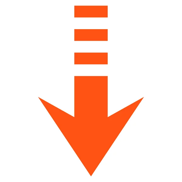 Send Down Flat Vector Icon — Stock Vector