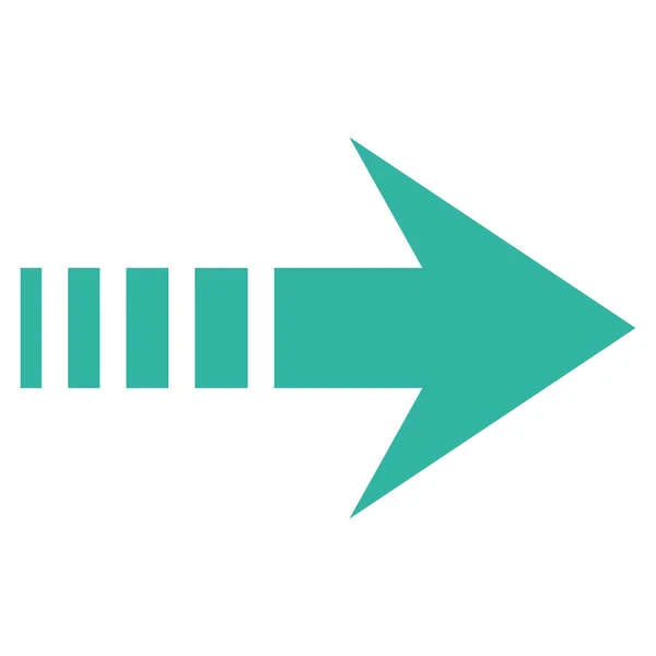 Rechts flaches Vektorsymbol senden — Stockvektor