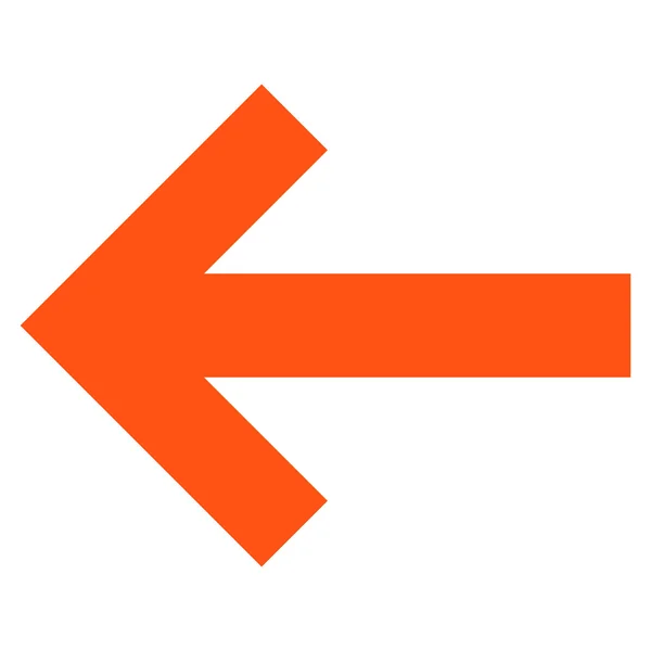 Flecha izquierda plana Vector icono — Vector de stock