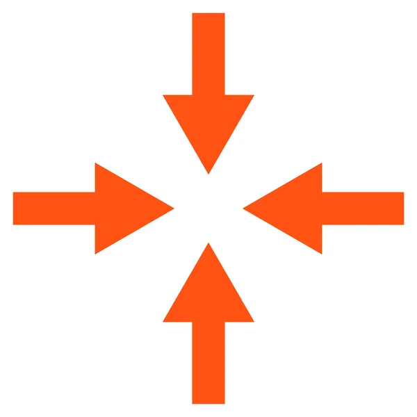 Compress Arrows Flat Vector Icon — Stock Vector