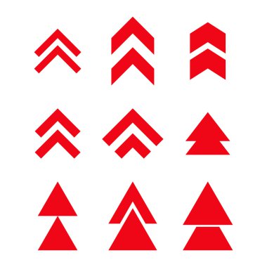 Yön vektör düz Icon Set up