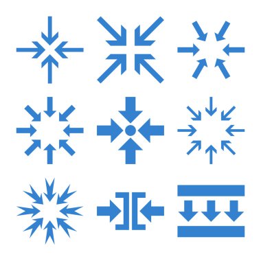 Oklar vektör düz Icon Set en aza indirmek