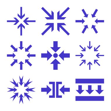 Oklar vektör düz Icon Set en aza indirmek