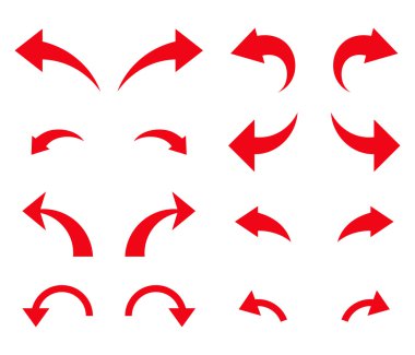 Geri al ve Yinele vektör düz Icon Set