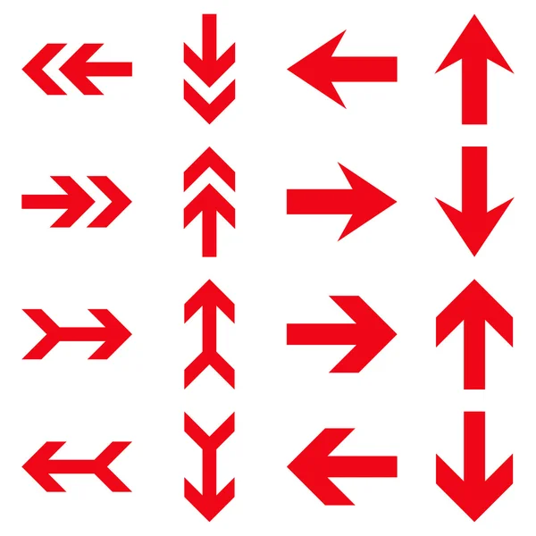 Flèche Instructions vectoriel plat Icône Set — Image vectorielle