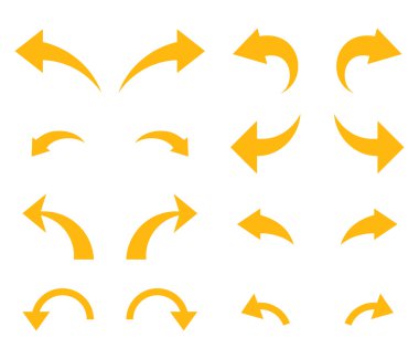 Geri al ve Yinele vektör düz Icon Set