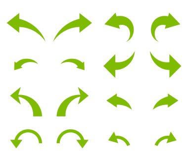 Geri al ve Yinele vektör düz Icon Set