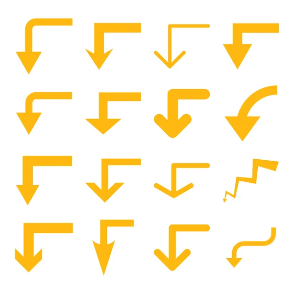 Desligue o conjunto de ícones planos vetoriais —  Vetores de Stock