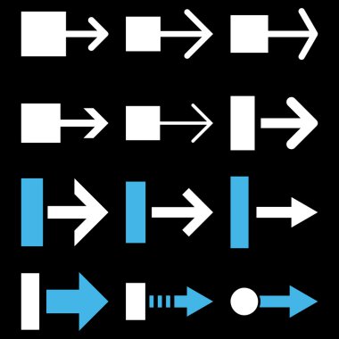 Doğru vektör düz Icon Set çekmek