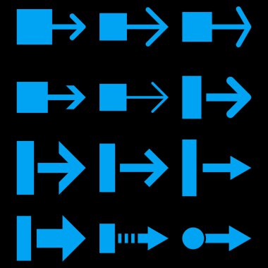 Doğru vektör düz Icon Set çekmek