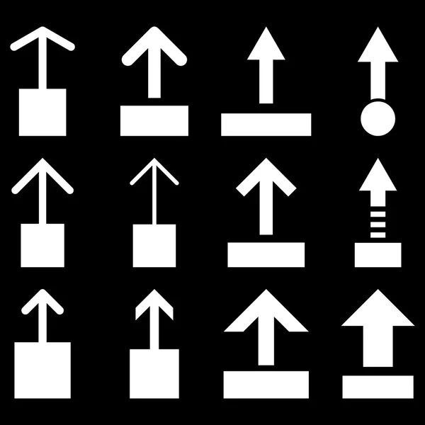 Pull-up-Vektor flaches Symbol gesetzt — Stockvektor