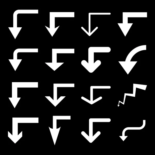 Vektor flache Symbole setzen — Stockvektor