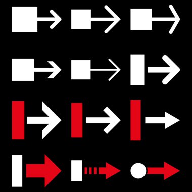 Doğru vektör düz Icon Set çekmek