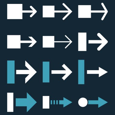 Doğru vektör düz Icon Set çekmek