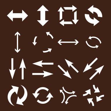 Exchange oklar düz Icon Set vektör