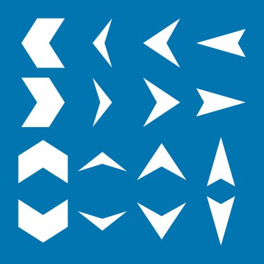 Ok uçları vektör düz Icon Set