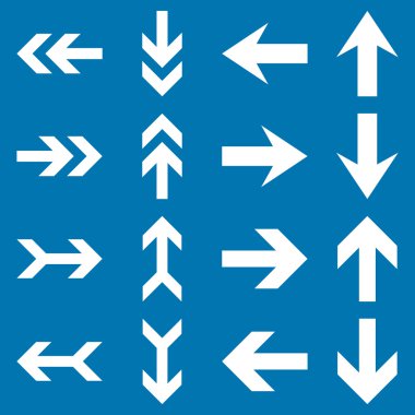 Ok yön vektör düz Icon Set