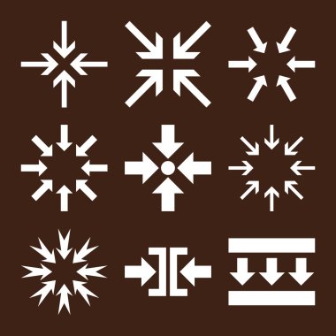 Oklar vektör düz Icon Set en aza indirmek