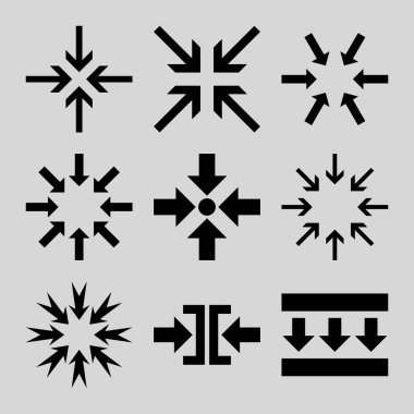 Oklar vektör düz Icon Set en aza indirmek