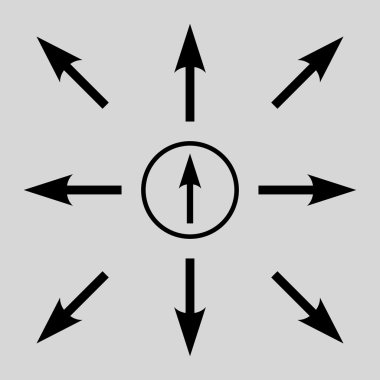 Yön vektör düz Icon Set