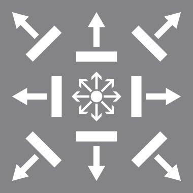 Yön vektör düz Icon Set çekmek