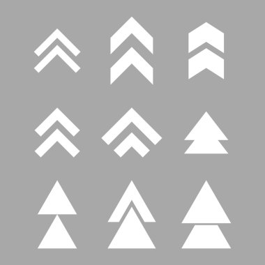 Yön vektör düz Icon Set up