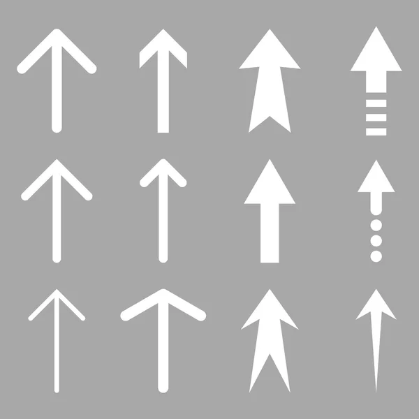 Ensemble d'icônes plates vectorielles Up Arrows — Image vectorielle