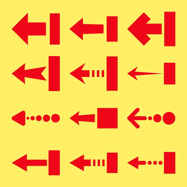 Ensemble d'icônes plates à vecteur gauche — Image vectorielle