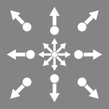 Oklar vektör düz Icon Set çekmek