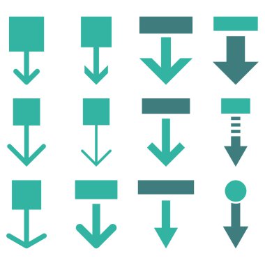 Vektör düz Icon Set çekin