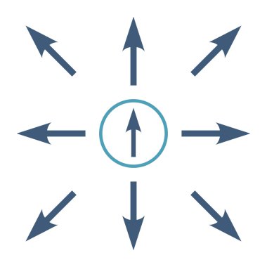 Yön vektör düz Icon Set