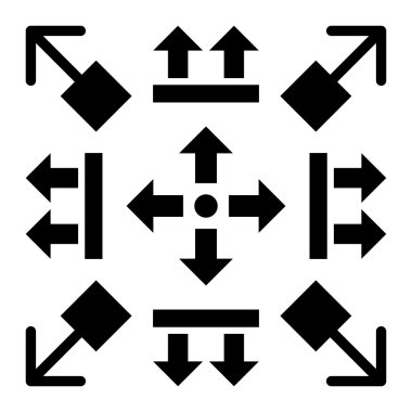 Oklar vektör düz Icon Set çekmek