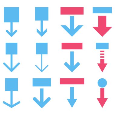 Vektör düz Icon Set çekin