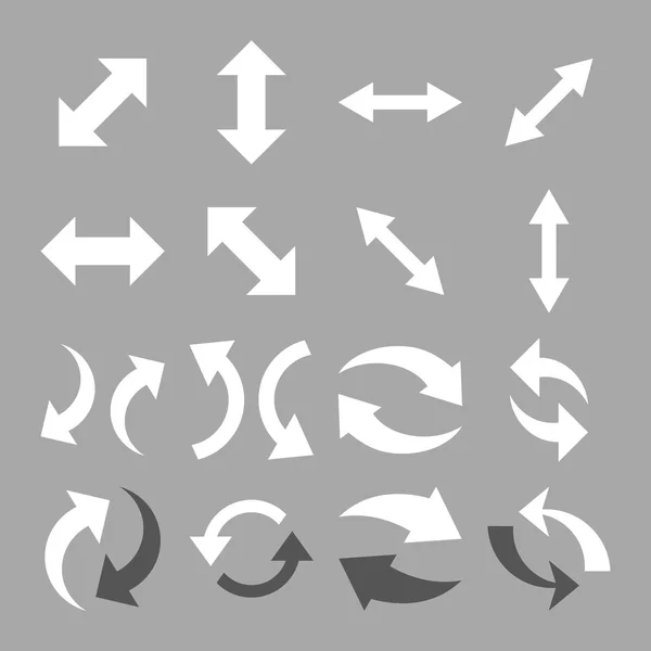 交换箭头矢量平面图标集 — 图库矢量图片