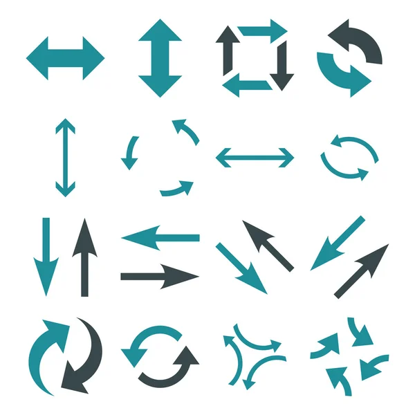Ensemble d'icônes plates vectorielles Exchange Arrows — Image vectorielle