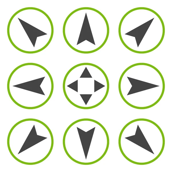 Gezinti yönergeleri vektör düz Icon Set