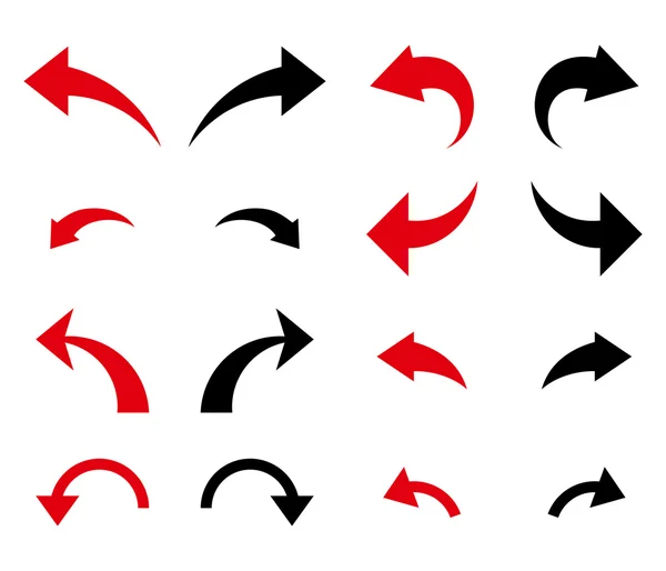 Annuler et refaire l'icône plate vectorielle Set — Image vectorielle