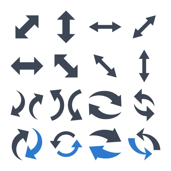 交换箭头矢量平面图标集 — 图库矢量图片