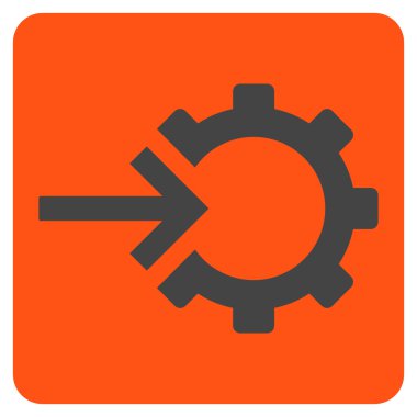 COG Tümleştirme düz vektör simgesi