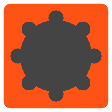 dişli düz vektör simgesi