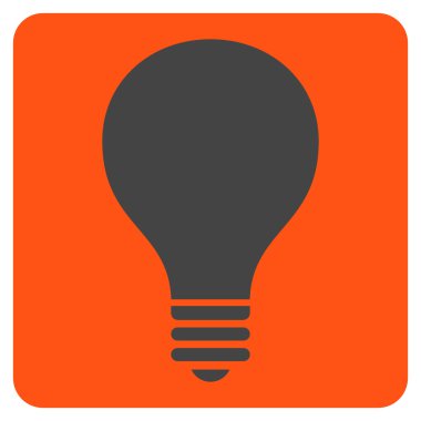 Ampul Düz Vektör Simgesi