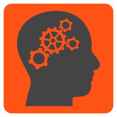 Beyin Dişlileri Düz Vektör Sembolü