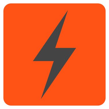 Elektrik düz vektör piktogram