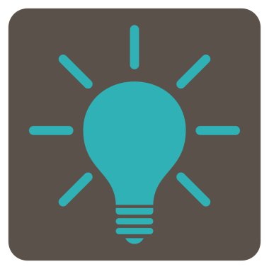 Ampul Düz Vektör Simgesi