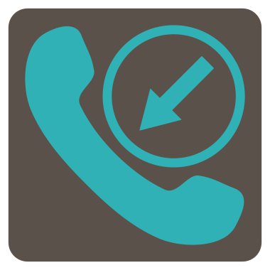 Gelen Çağrı Düz Vektör Sembolü