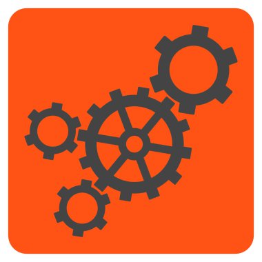 Mekanizma Düz Vektör Simgesi