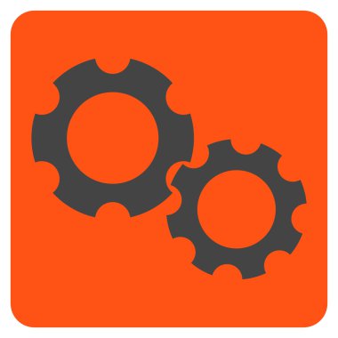 dişliler düz vektör simgesi