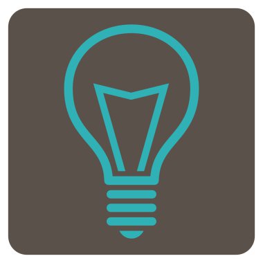 Lamba ampul düz vektör simgesi